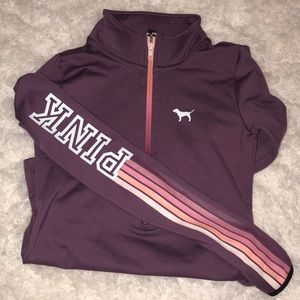 PINK 3/4 zip pullover barely worn